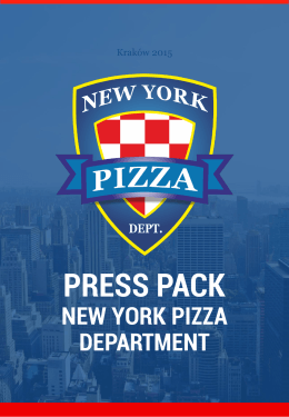 Pobierz press-pack - New York Pizza Department