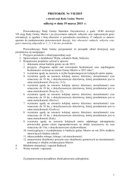 PROTOKÓŁ Nr III/2006 - Urząd Gminy w Murowie