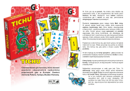 Tichu - instrukcja skr&oacute;cona