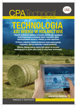 Technologia XXI wieku w rolnictwie