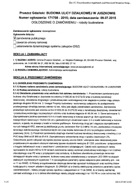 BUDOWA ULICY DZIAŁKOWEJ W JUSZKOWIE