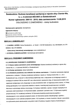 Świebodzice: Budowa kanalizacji sanitarnej w rejonie ulicy Ciernie