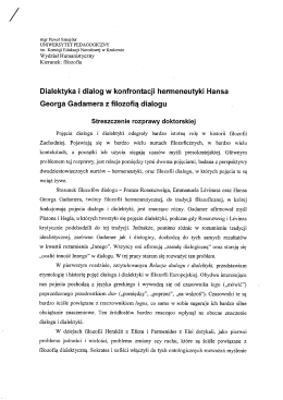 autoreferat rozprawy doktorskiej