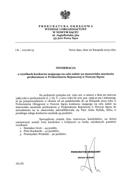 W NOWYM SĄCZU