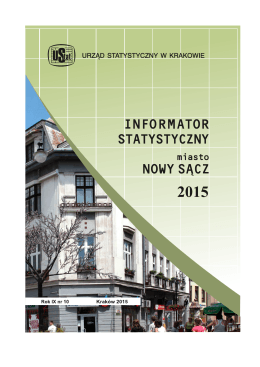 Informator Statystyczny Miasto Nowy Sącz 2015