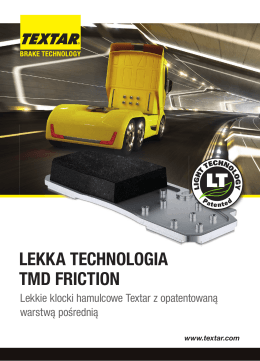 LEKKA TECHNOLOGIA TMD FRICTION