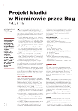 18.11.2015 Projekt kładki w Niemirowie przez Bug