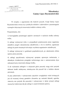 Wymogi dotyczące stosowania środk&oacute;w ochrony roślin
