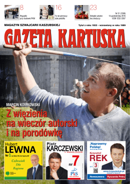 14.10.2015 Nr 31 - Gazeta Kartuska