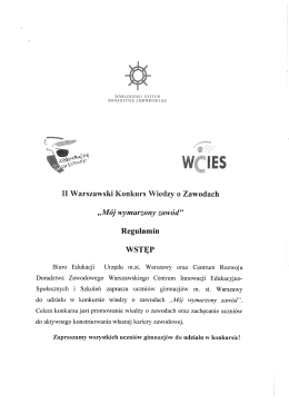 II Warszawski Konkurs Wiedzy o Zawřdach