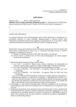 Załącznik nr 4 do SIWZ - Wzór umowy - tekst jednolity