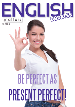 BE PERFECT AS - English Matters