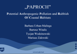 Potencial Anthropogenic Pollution and Rubbish Of Coastal Habitats