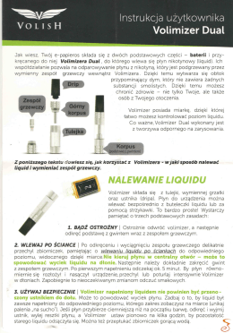 Instrukcja użytkownika - E