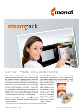 SteamPack – wygodny i zdrowy sposób gotowania