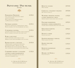 (nowe) menu - Kulinarna Enklawa