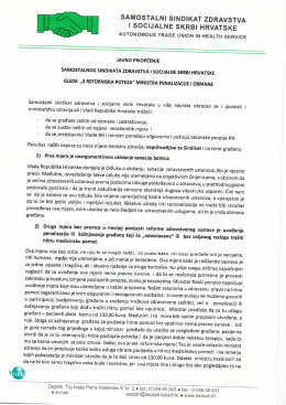 Priopćenje SSZSSH
