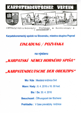Page 1 C DEGISCHENDORF O Karpatskonemecký spolok na