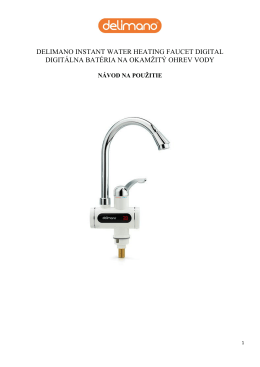 delimano instant water heating faucet digital digitálna
