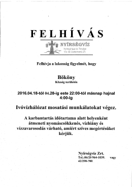 Felhívás