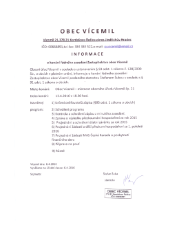 Page 1 O B E C V&Iacute;CE M I L V&iacute;cemil 21.378 21 Karda&scaron;ova Řečice