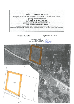 Prodej pozemku Ol&scaron;ina