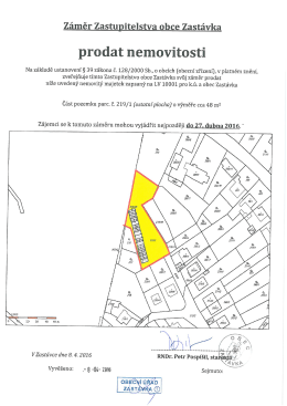 Obec Zast&aacute;vka