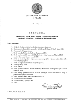 Program - Univerzita Karlova v Praze