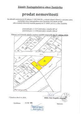 Obec Zast&aacute;vka