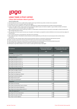LOGO TIGER 3 FİYAT LİSTESİ