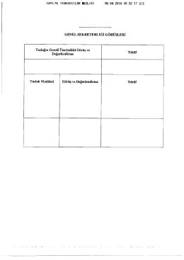 G&ouml;r&uuml;ş Formu (1 sayfa)