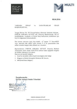Page 1 MUT 08.04.2016 “ANKARA - ESNAF Ve SANATKARLAR ODASI