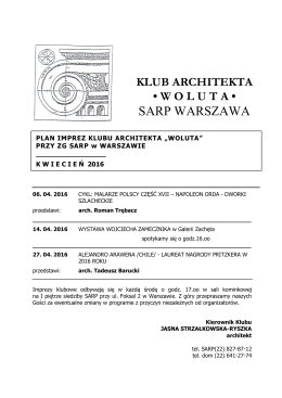 Program - SARP Warszawa