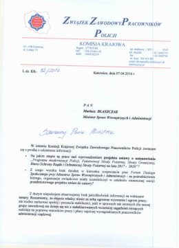 tutaj. - Związek Zawodowy Pracowników Policji Komisja Krajowa.