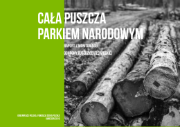 Raport z monitoringu ochrony Puszczy Białowieskiej
