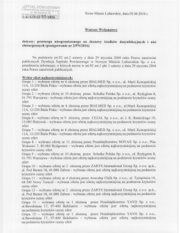 informacja o wyborze najkorzystniejszej oferty