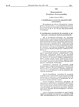 Page 1 Nr. 23. 529 258, z dnia 6 marca 1928 r. o kwalifikacjach