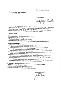 Zaproszenie -R - Paweł Pięta Radny Rady Miejskiej w Łowiczu