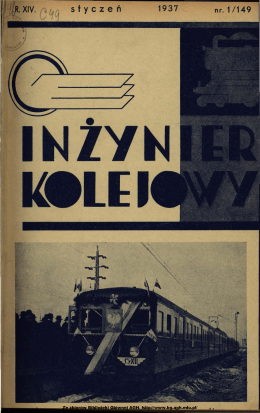 Inżynier Kolejowy 1937/Tytuł