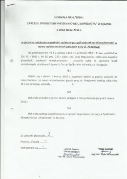 Uchwały Zarządu nr 4