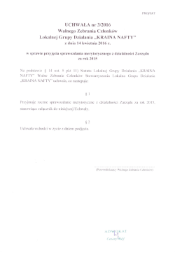 Uchwała 3 - LGD Kraina Nafty