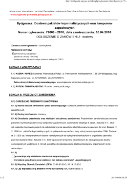 Ogłoszenie 25-16 - Policja Kujawsko