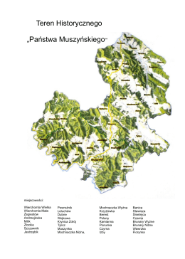mapa - Almanach Muszyny