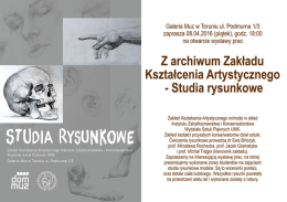 zaproszenie - Wydział Sztuk Pięknych