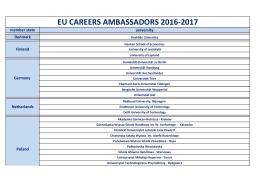 eu careers ambassadors 2016-2017