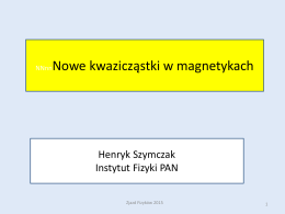 Pobierz wykład [PDF - 2.6MB] - 43 Zjazd Fizyków Polskich, Kielce