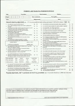 formularz badan