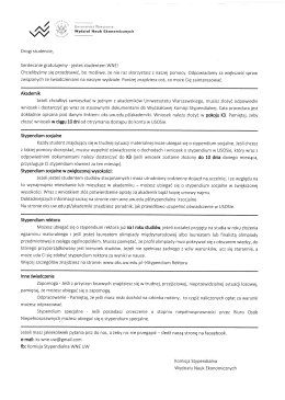 Drogi studencie, Serdecznie gratulujemy