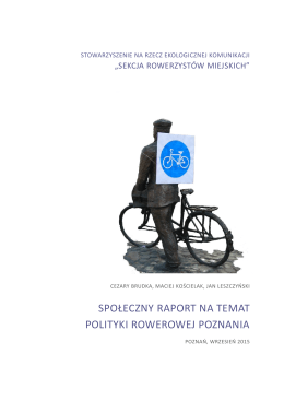 społeczny raport na temat polityki rowerowej poznania