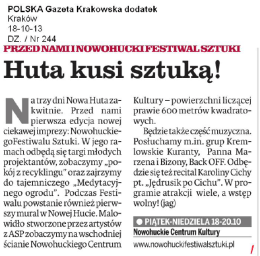 Gazeta Krakowska 18.10.2013